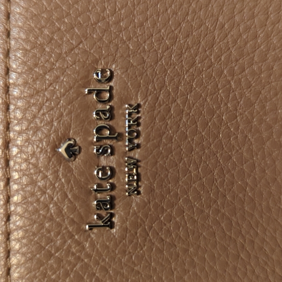 KATE SPADE New York Large Zip Pouch "Jackson Brownstone" in taupe brown … - Picture 8 of 8